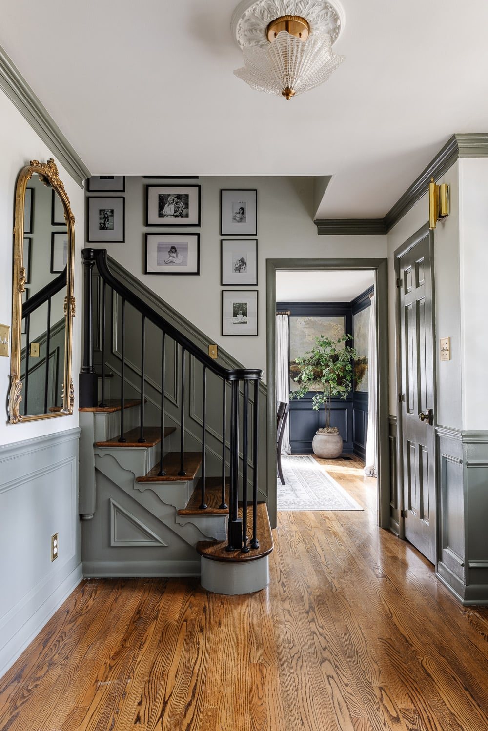foyer painted Sherwin Williams Willowleaf