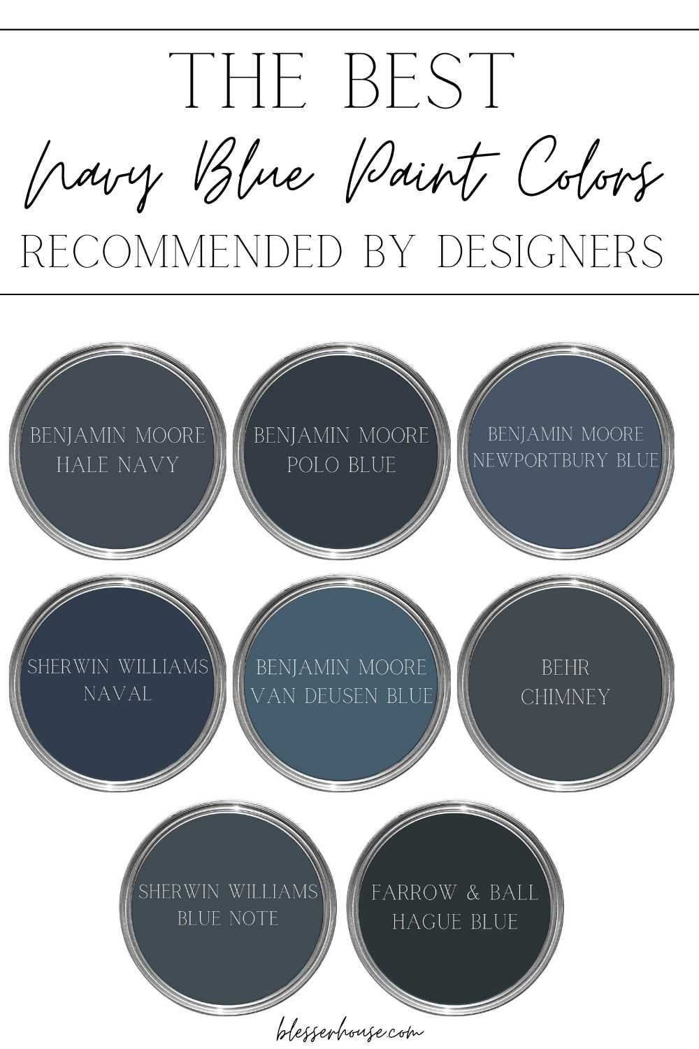 best dark blue paint colors