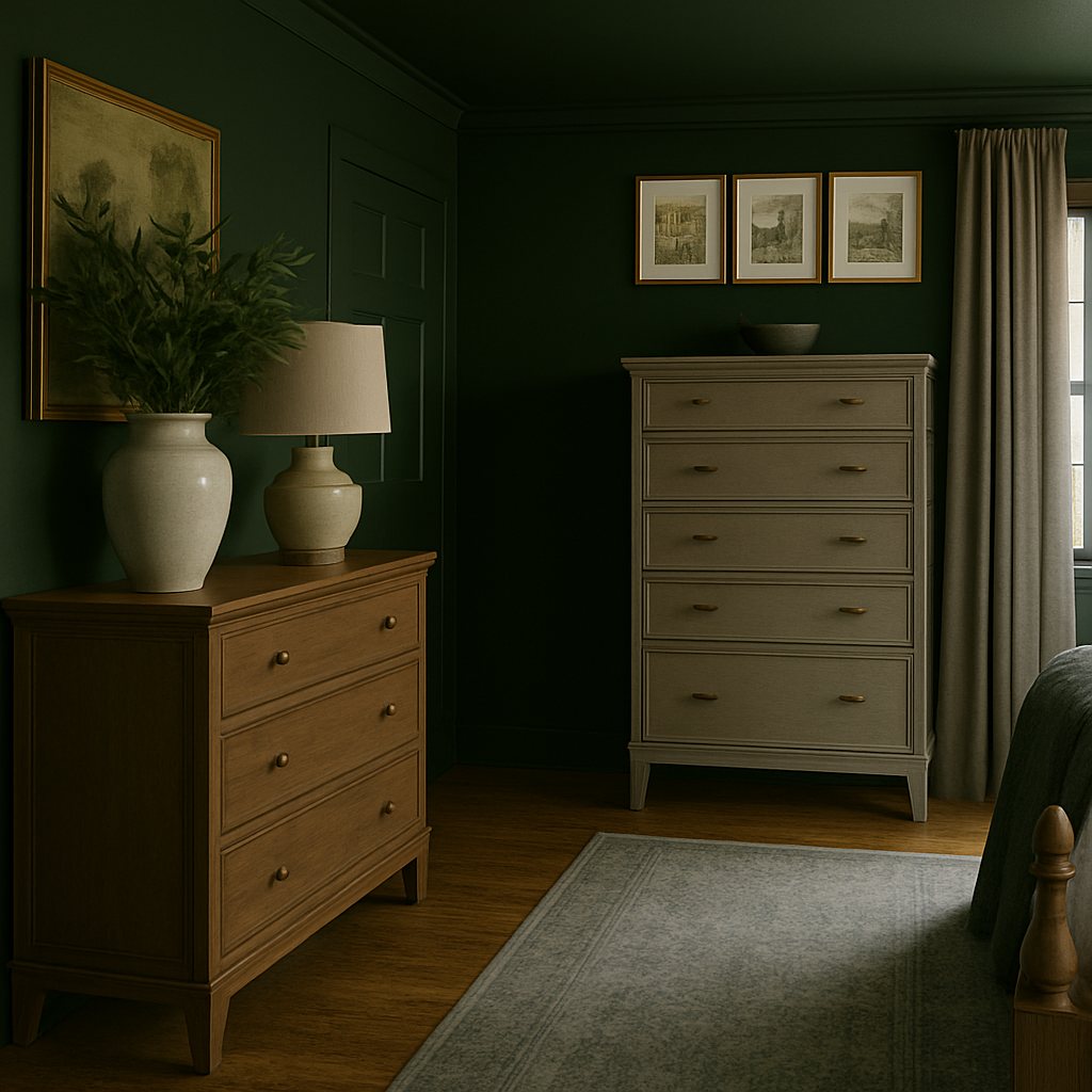 green bedroom chatgpt room rendering