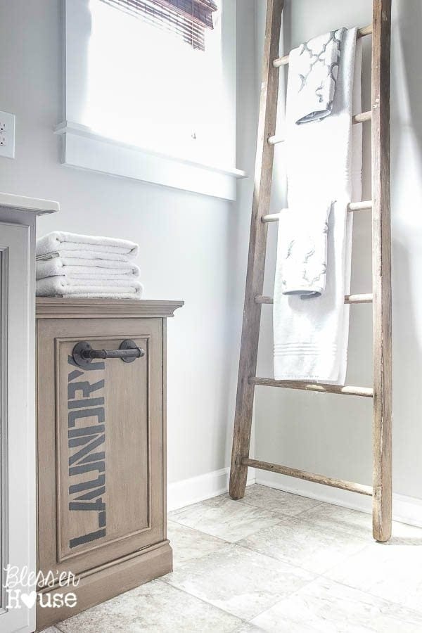 Industrial Style Laundry Hamper Makeover | Unigumushane