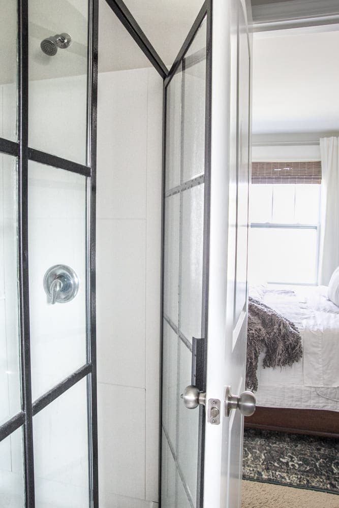 How to Install Sliding Barn Doors | unigumushane.com - A quick tutorial to show how to install sliding barn doors in 5 easy steps using a door hardware kit from @NationalHardware. #sponsored