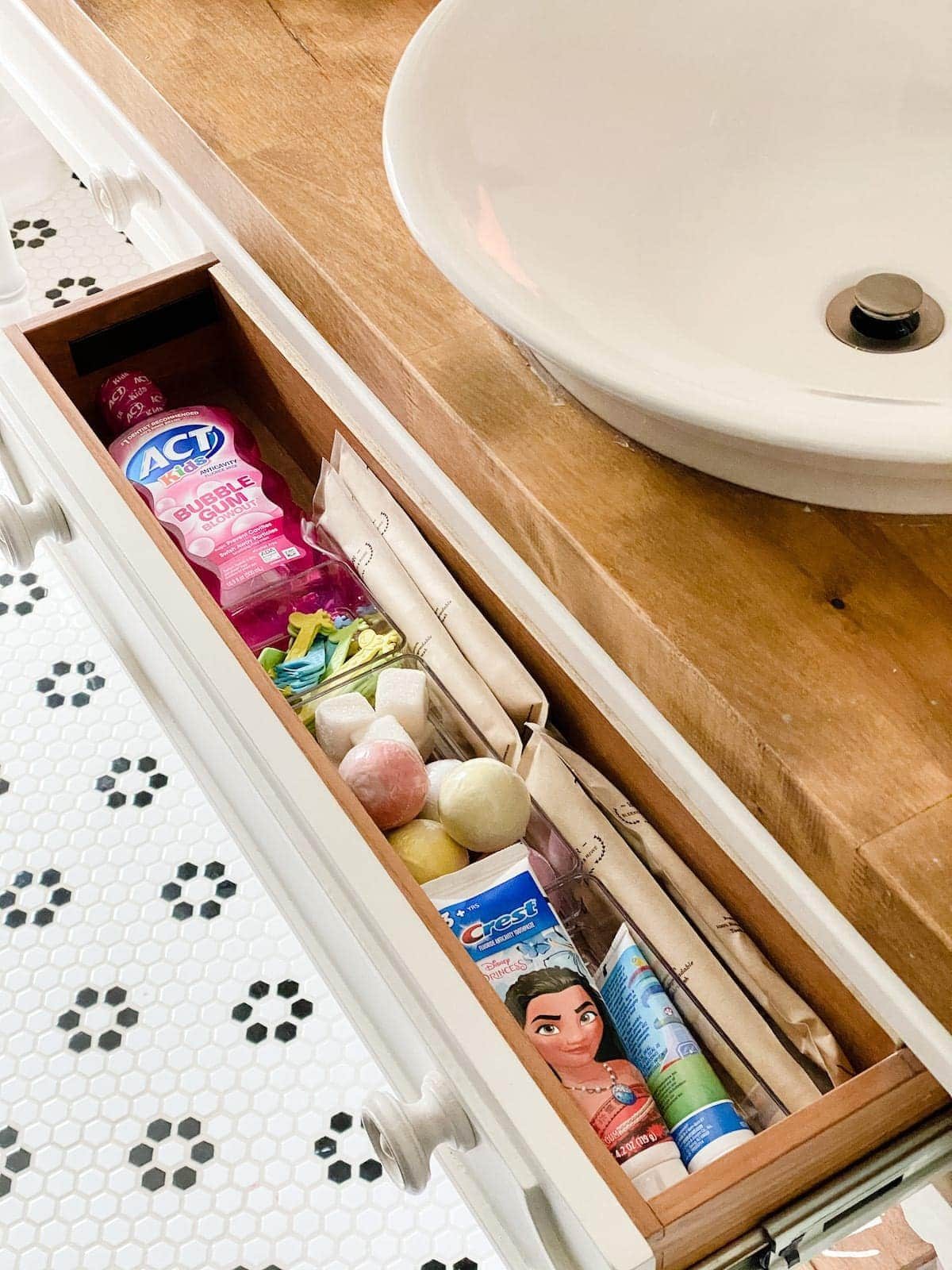 A complete tour of kids' bathroom organization ideas + all of the best organizers to make every bathroom tidy.