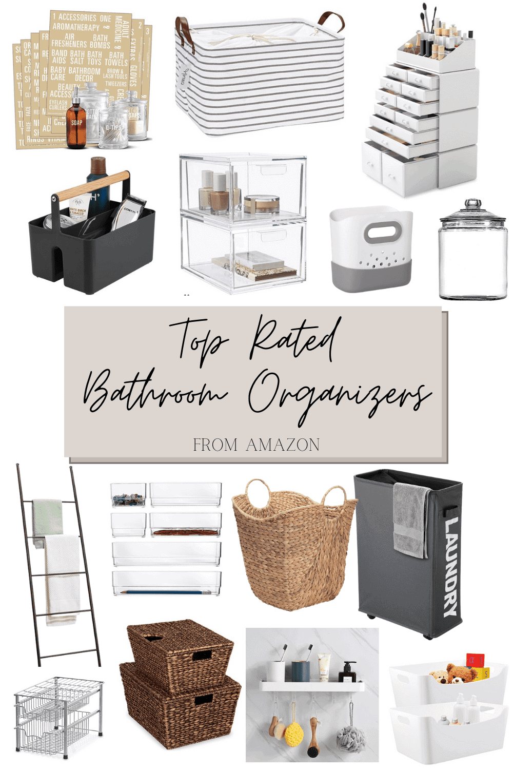 A complete tour of kids' bathroom organization ideas + all of the best organizers to make every bathroom tidy.