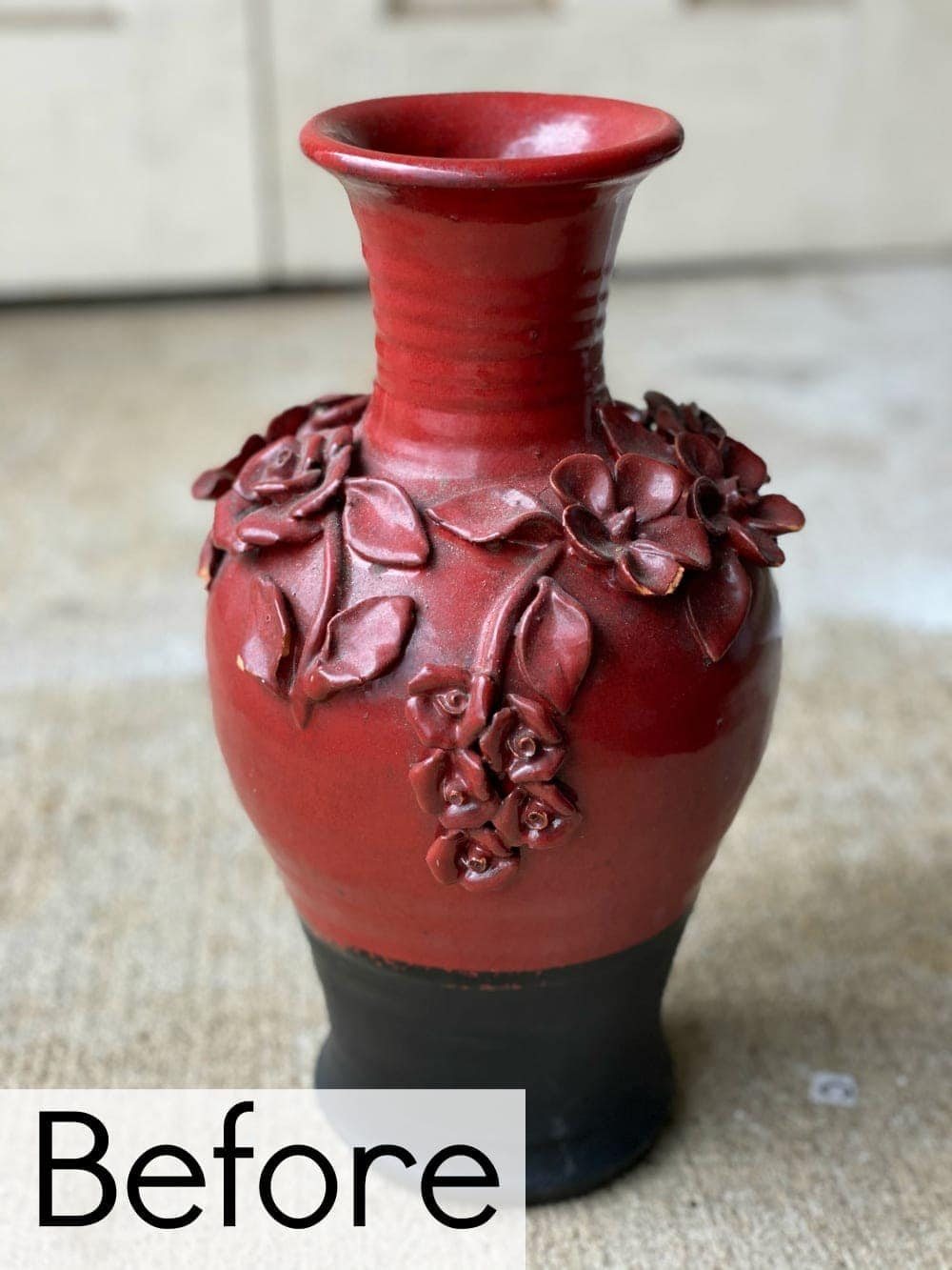 ceramic vase before