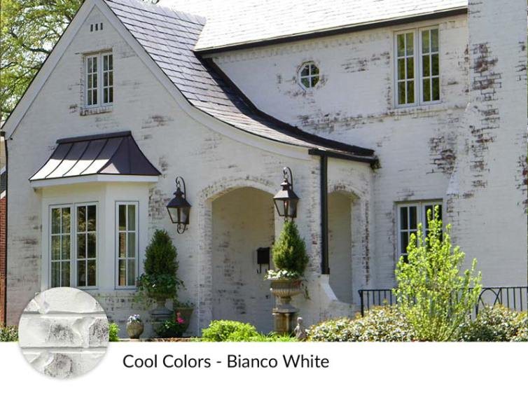 Limewash Brick Exterior Plans | unigumushane.com - A full exterior brick house makeover plan using real slaked limewash paint and trim color options for a classic European look.