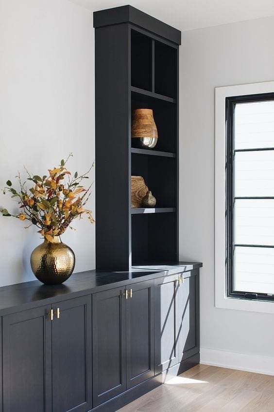 Making a Case for Black Paint | 25 gorgeous black paint room inspirations and how it can make any room feel high-end for just the cost of paint + how it can improve your quality of life.