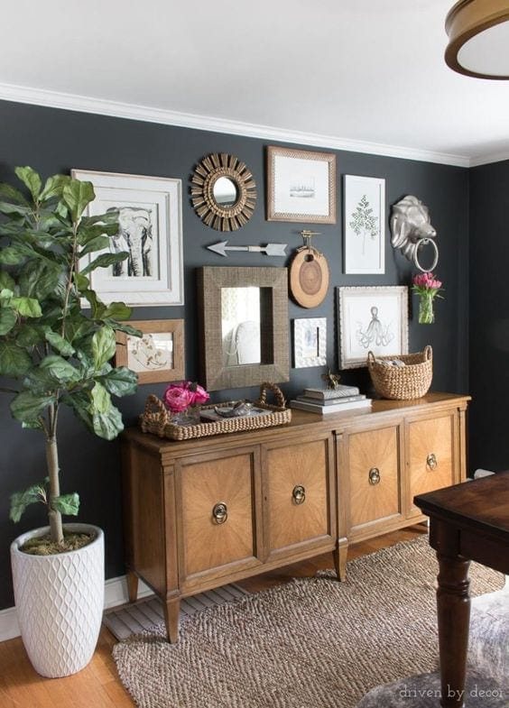 Making a Case for Black Paint | 25 gorgeous black paint room inspirations and how it can make any room feel high-end for just the cost of paint + how it can improve your quality of life.
