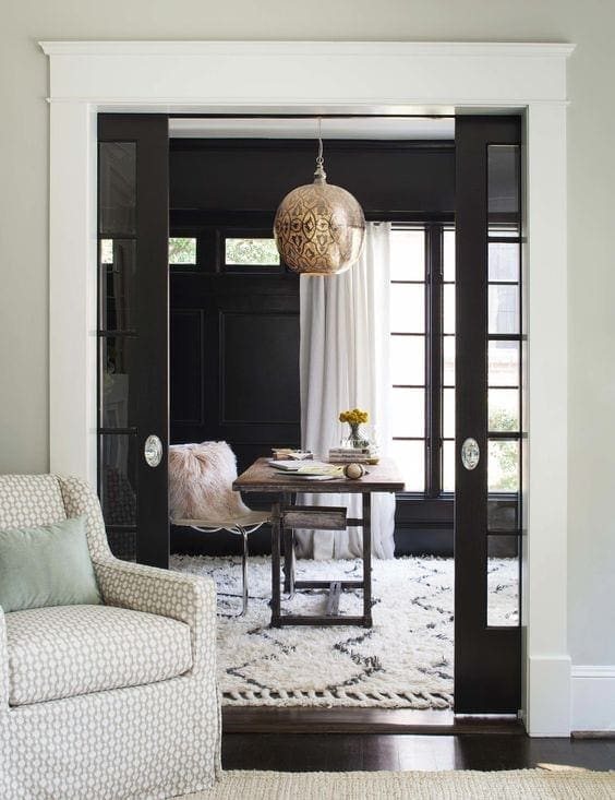 Making a Case for Black Paint | 25 gorgeous black paint room inspirations and how it can make any room feel high-end for just the cost of paint + how it can improve your quality of life.
