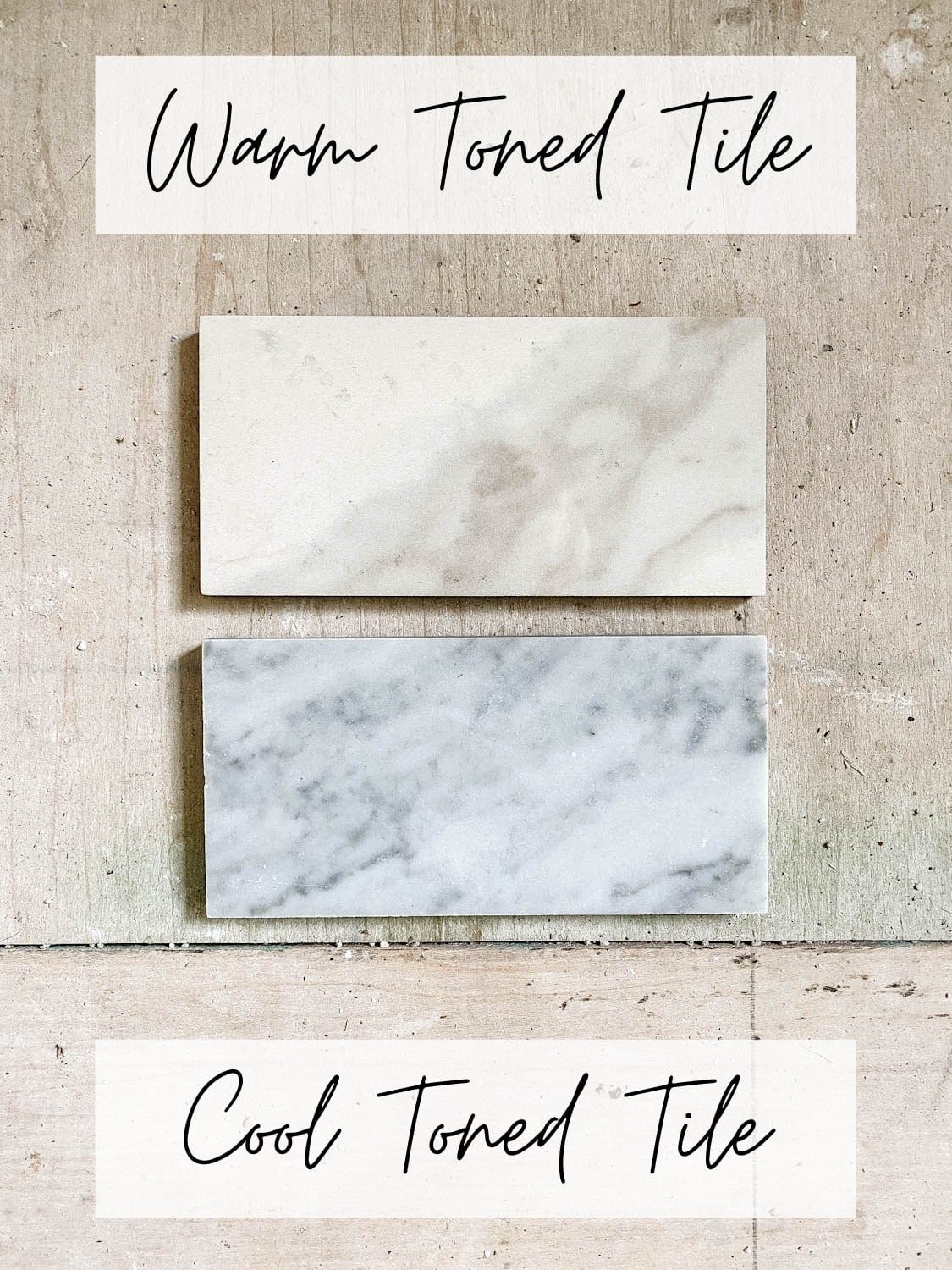 comparing warm-toned marble tile with cool-toned marble tile and which is best for a bathroom