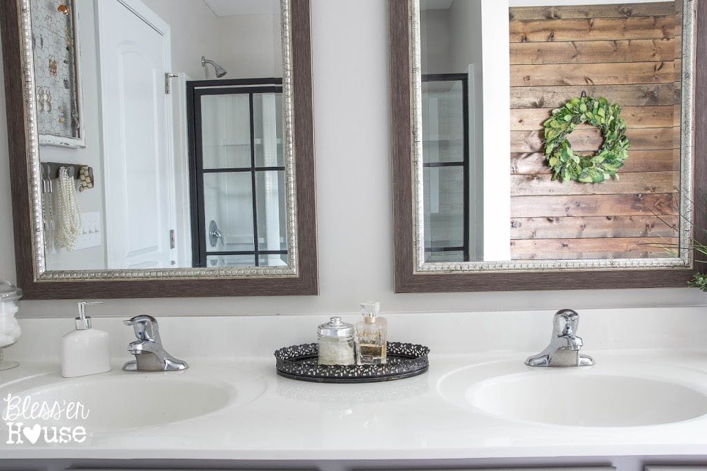 Bathroom Budget Makeover | Builder Grade to Rustic Industrial | Unigumushane