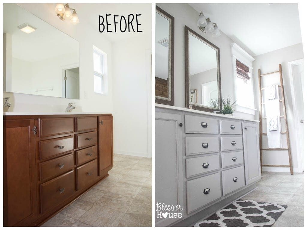 Bathroom Budget Makeover | Builder Grade to Rustic Industrial | Unigumushane