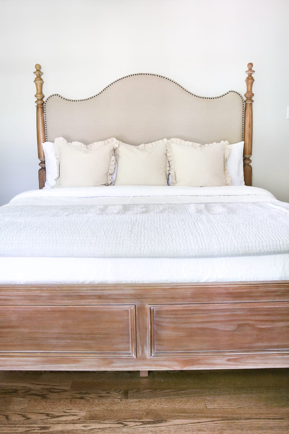 Master Bedroom Update: Pickled Pine Furniture | unigumushane.com - The beginnings of a master bedroom makeover with whitewashed pine furniture.
