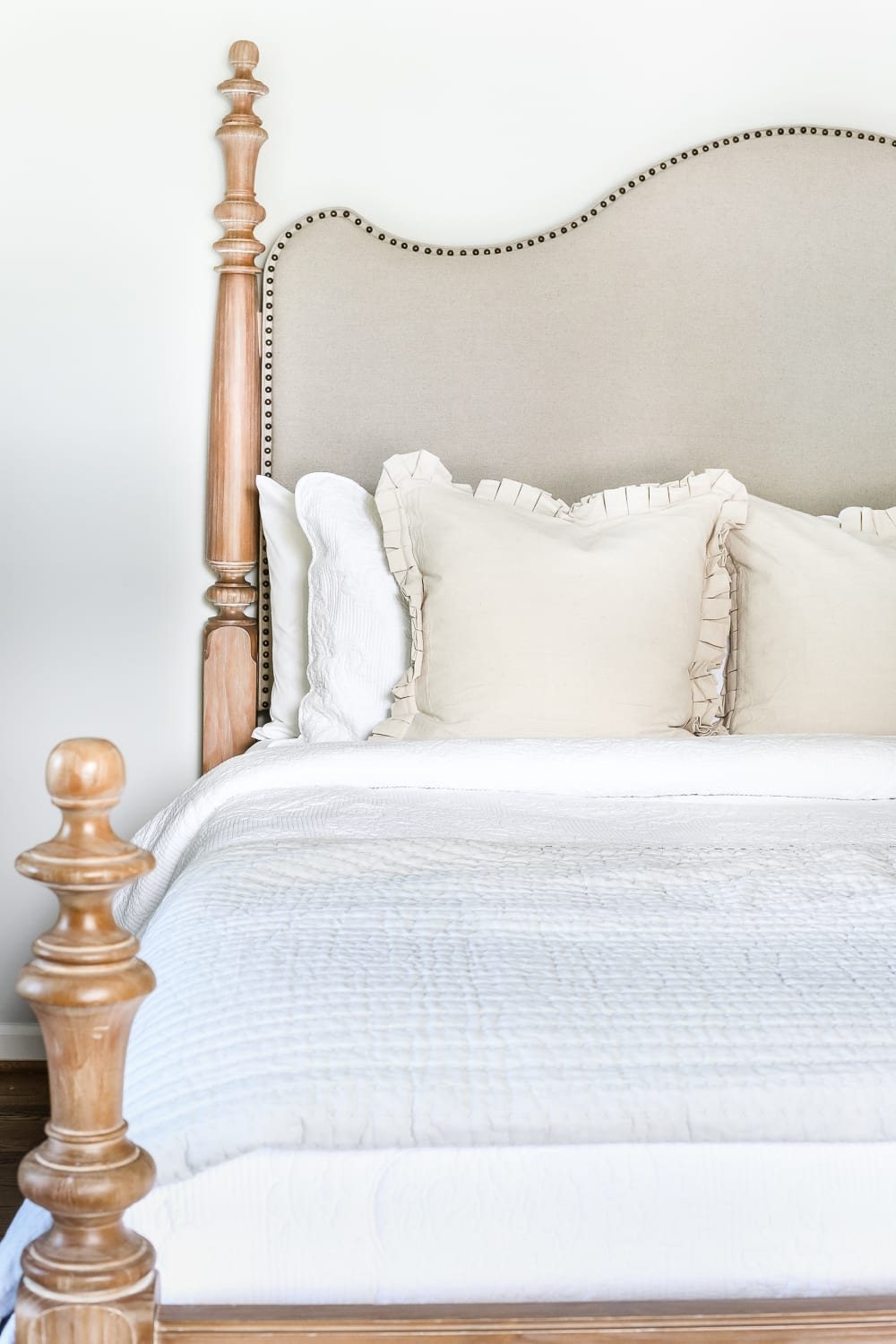 Master Bedroom Update: Pickled Pine Furniture | unigumushane.com - The beginnings of a master bedroom makeover with whitewashed pine furniture.