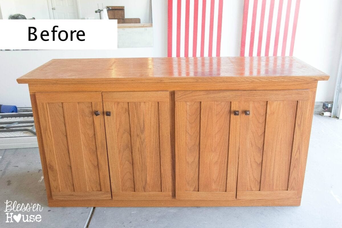 Media Stand to Buffet Table Makeover | Unigumushane