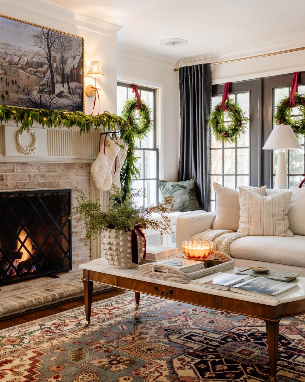 Modern Colonial Christmas Home Tour 2024
