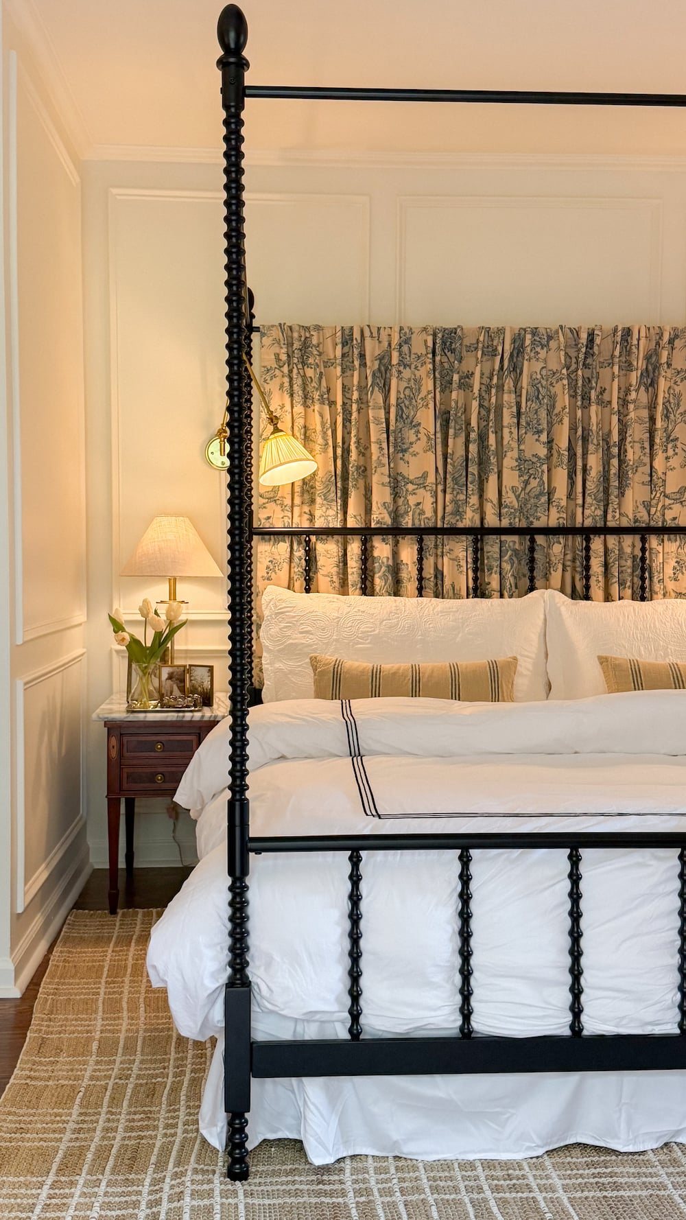 Modern French Country Bedroom Makeover: Before & After