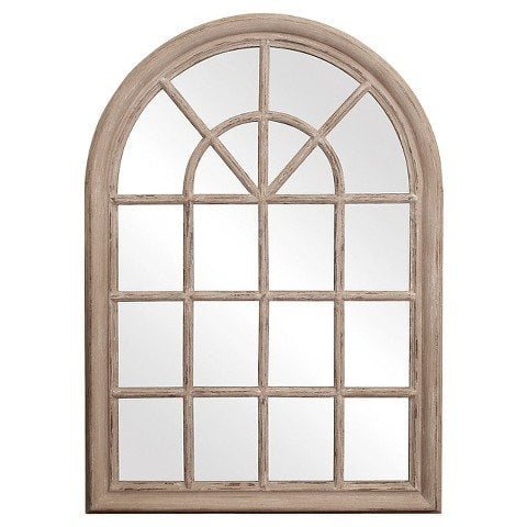 Modern Rustic Master Bedroom Design Plan | www.unigumushane.com |arched window mirror