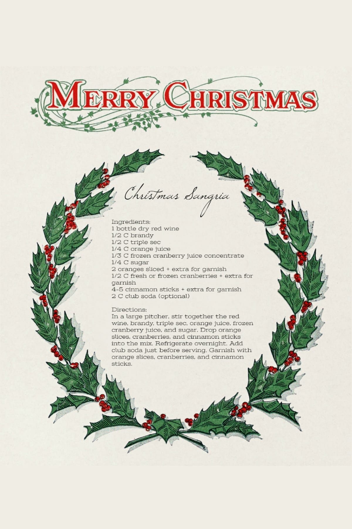 Best ever Christmas sangria recipe