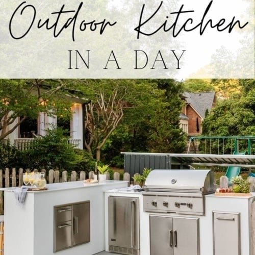 diy outdoor kitchen kit build in a day