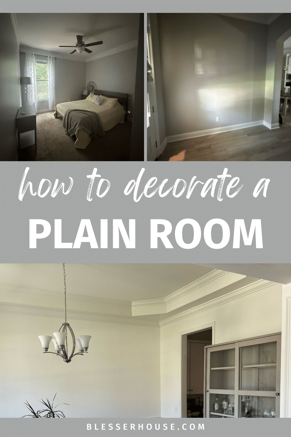 how to decorate a plain room