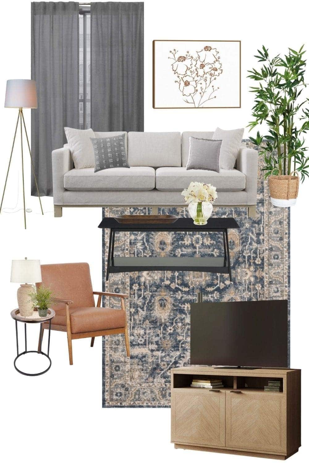 modern classic living room