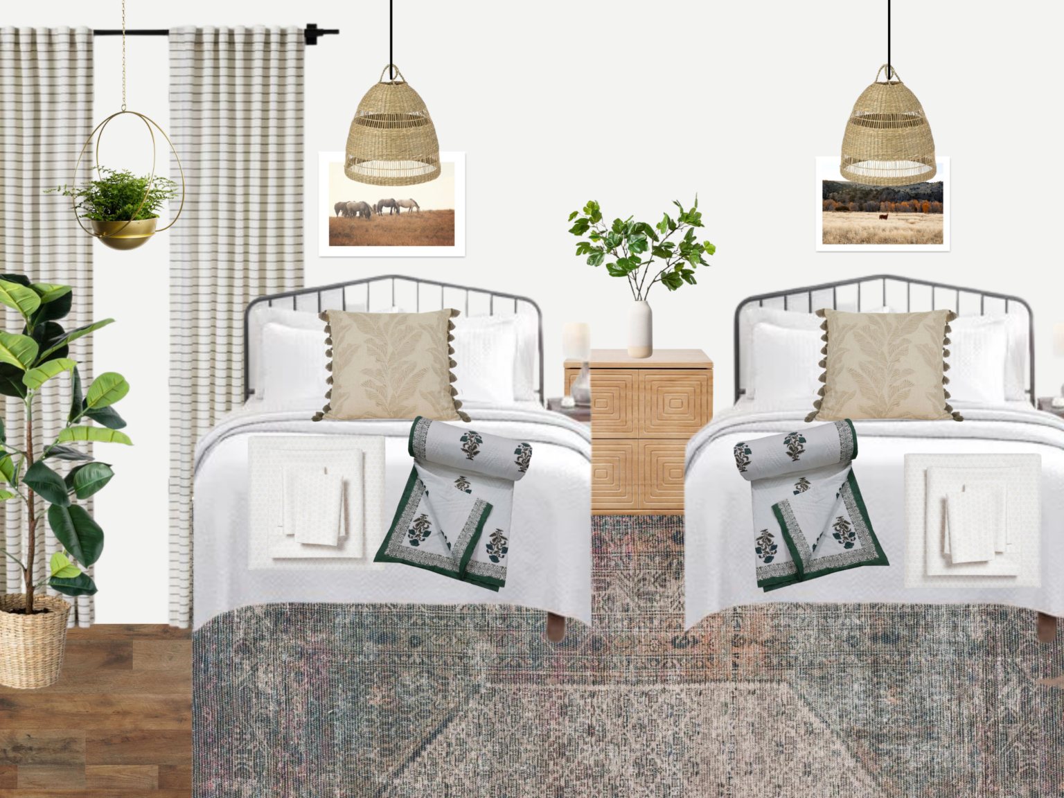 teenage girl bedroom idea 2 - blushing boho