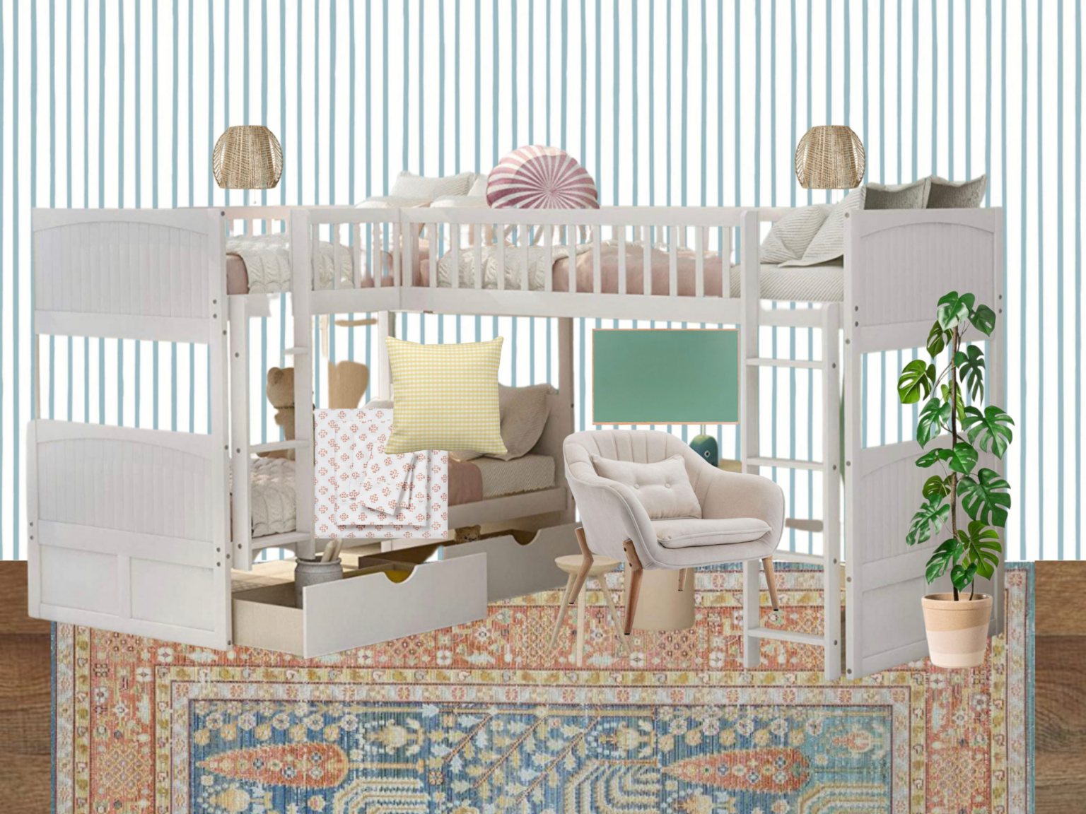teenage girl bedroom idea 1 - preppy eclectic