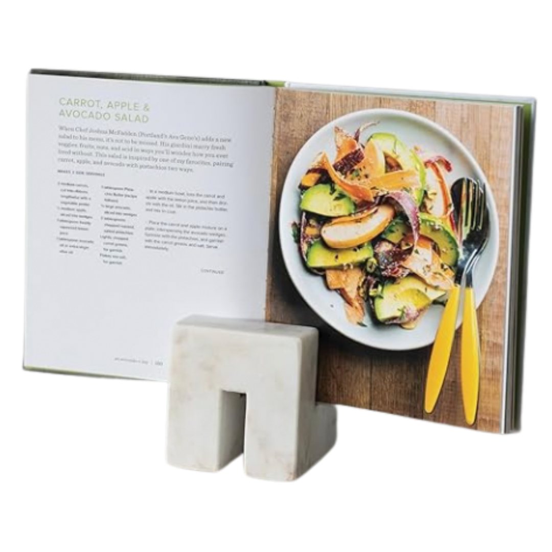marble cookbook stand