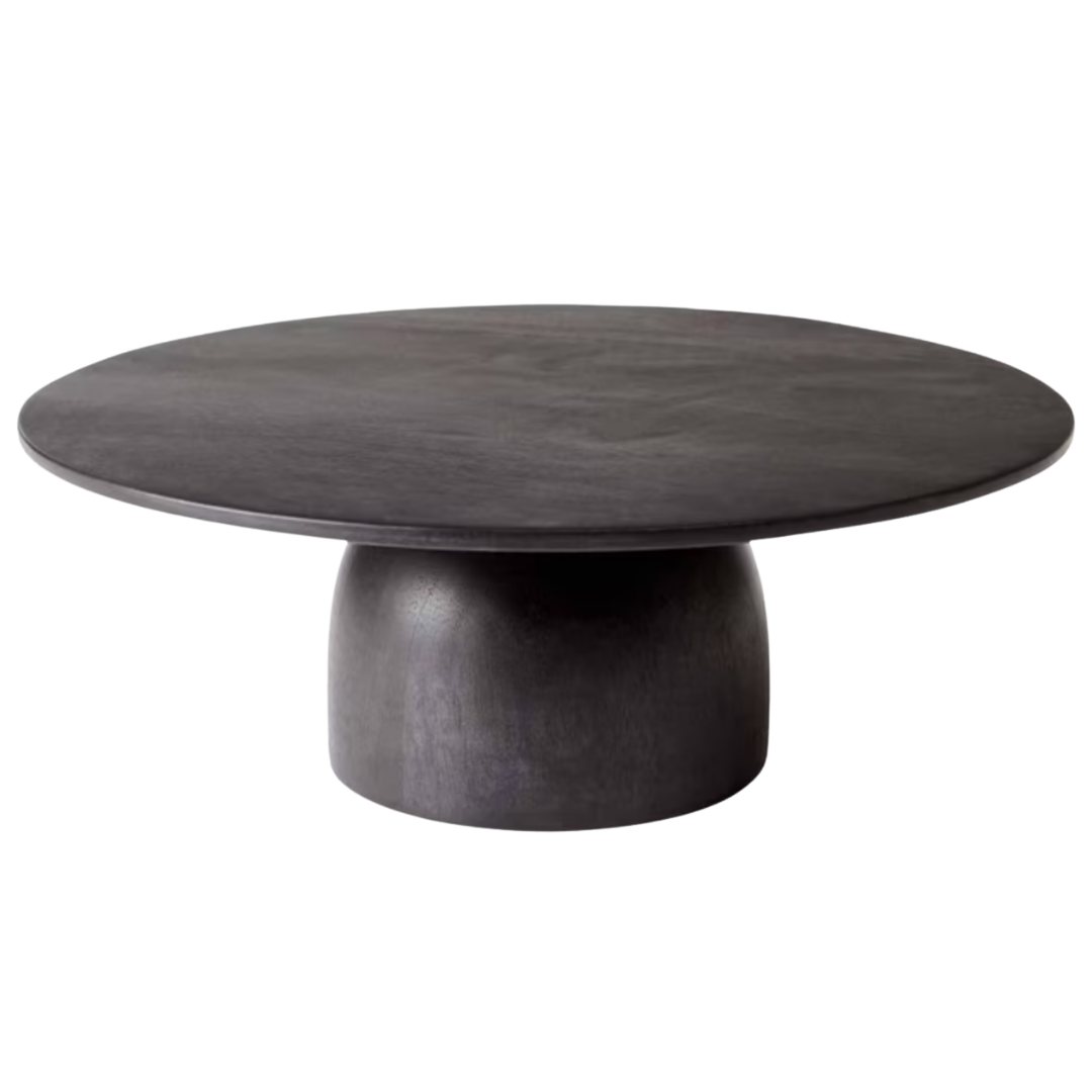black wood cake stand