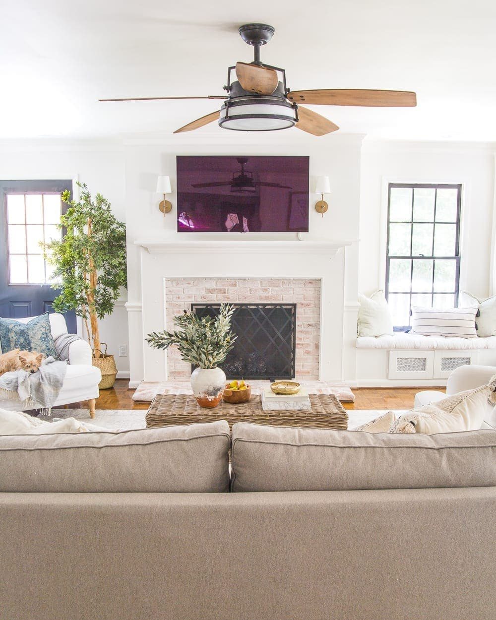 Neutral Fall Faux Greenery | Why ditching traditional fall colors is a better decorating decision to stretch your dollars + the best neutral fall greenery and decor on sale.