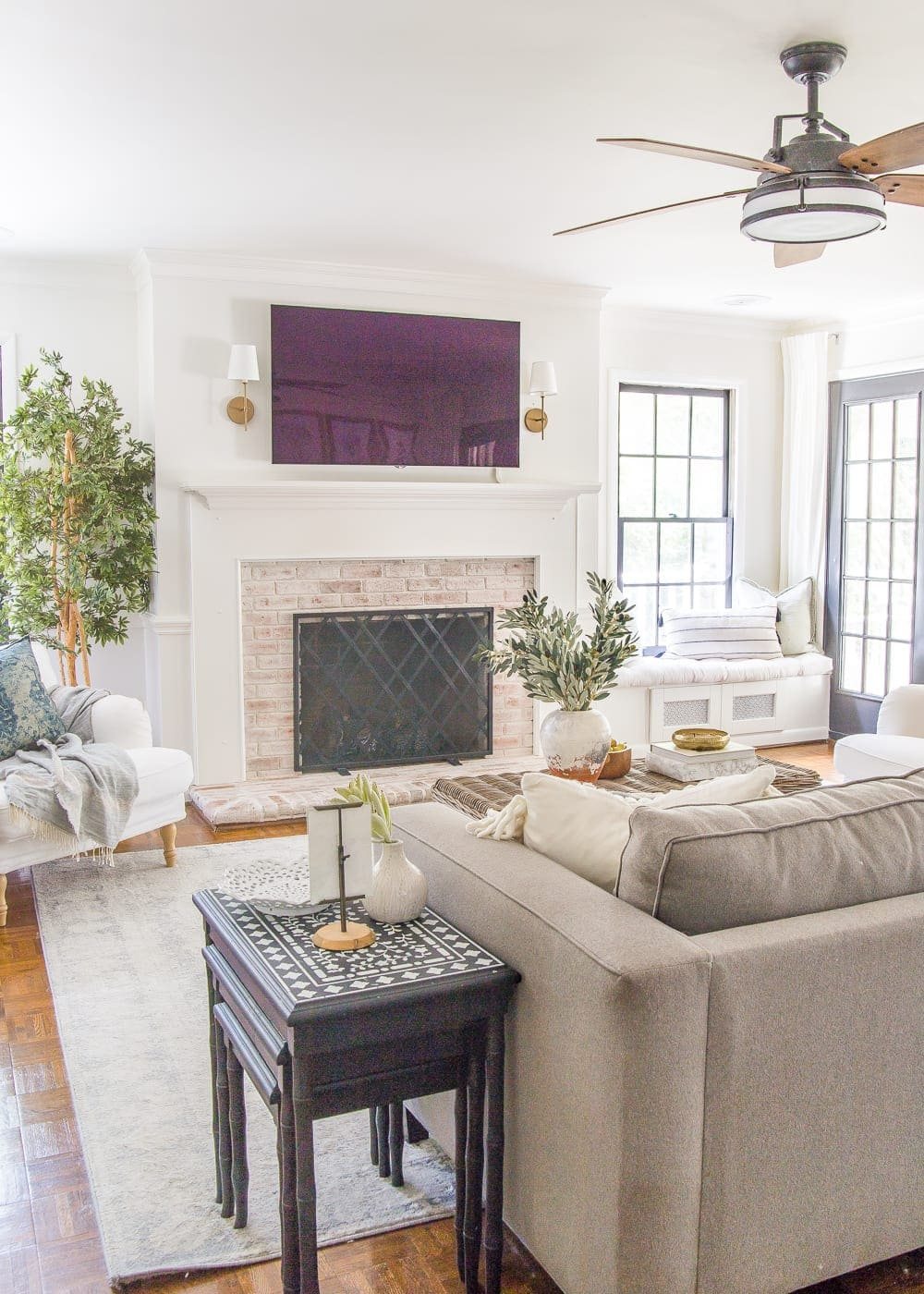 Neutral Fall Faux Greenery | Why ditching traditional fall colors is a better decorating decision to stretch your dollars + the best neutral fall greenery and decor on sale.