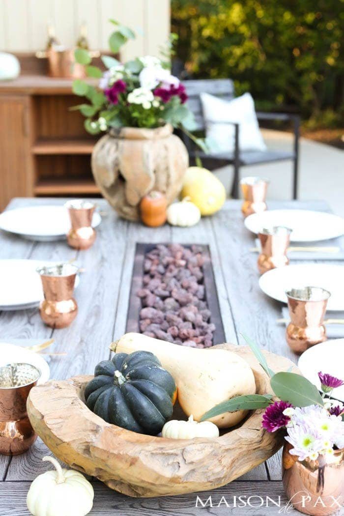 outdoor fall table thanksgiving decorating ideas-maison de pax
