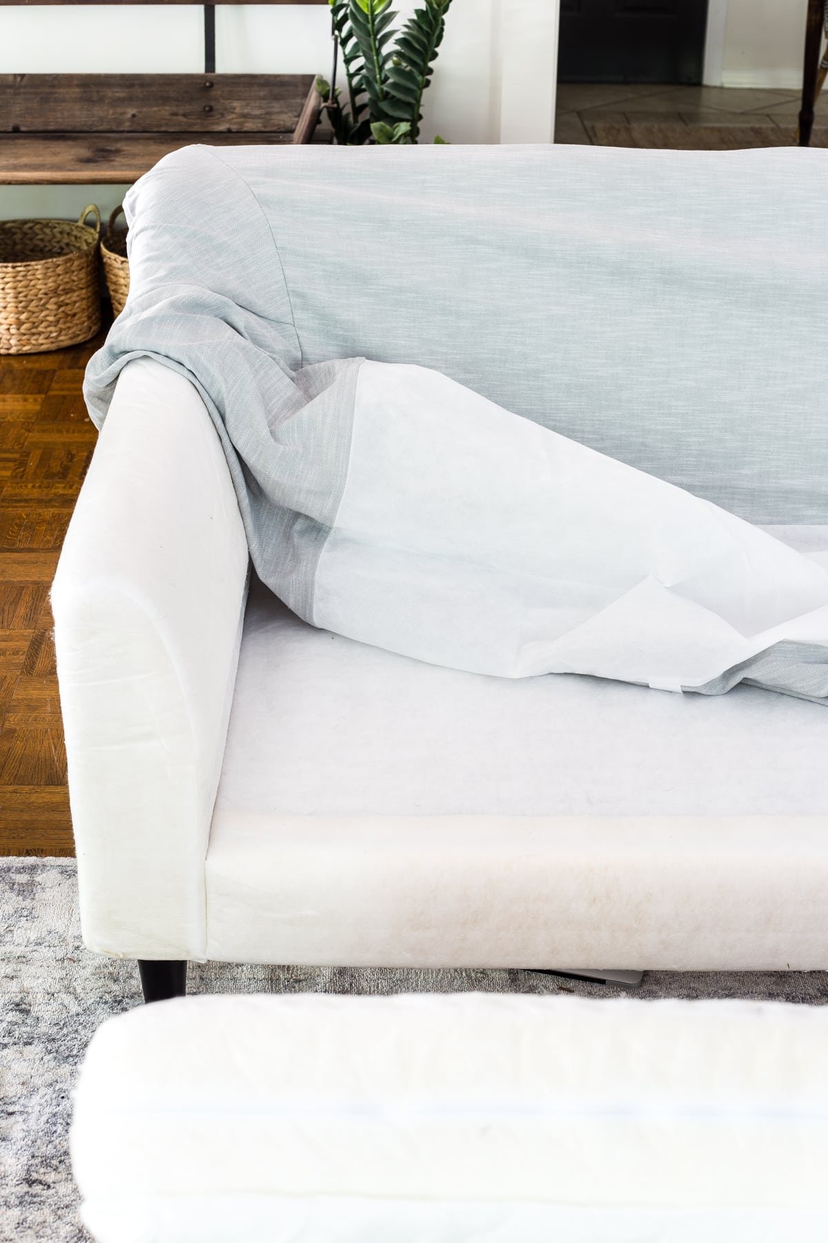 IKEA Farlov sofa and Bemz slipcover