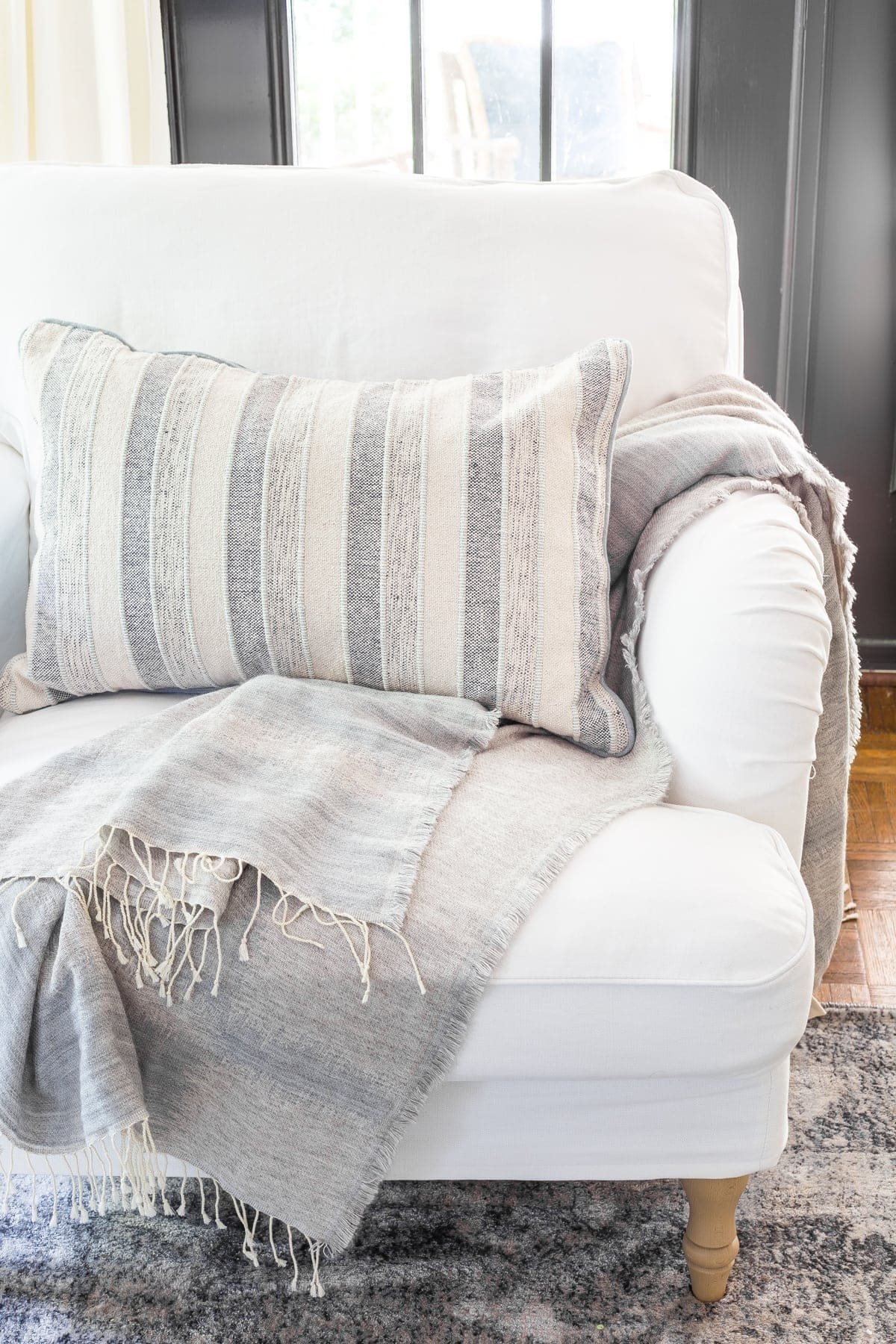 IKEA Stocksund armchair with Bemz slipcover