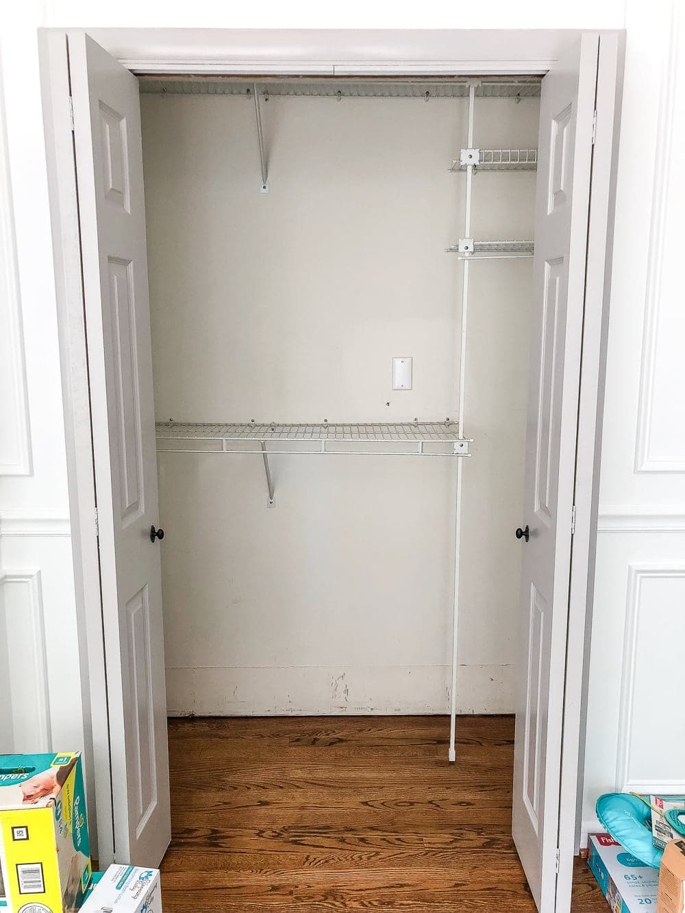 Nursery Closet Before