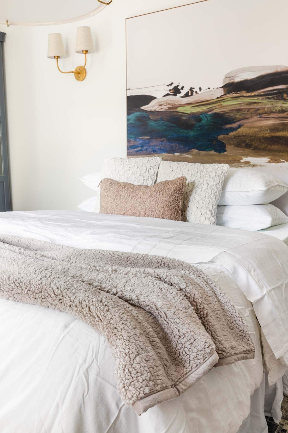office guest room bed using tricks to make an air mattress comfortable