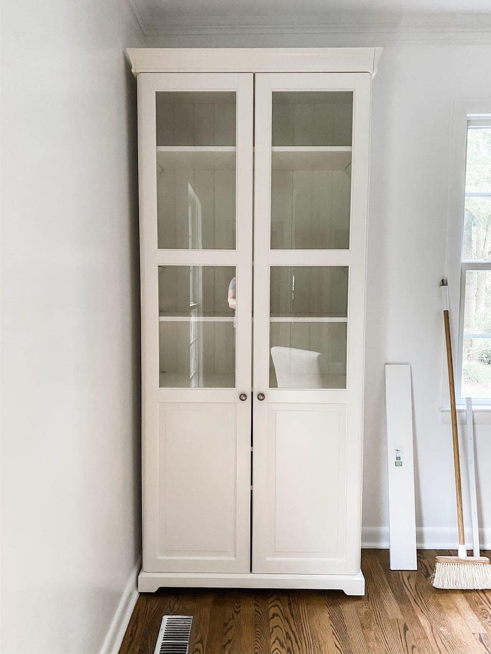 Hale Navy IKEA Liatorp Cabinet Makeover for a Home Office