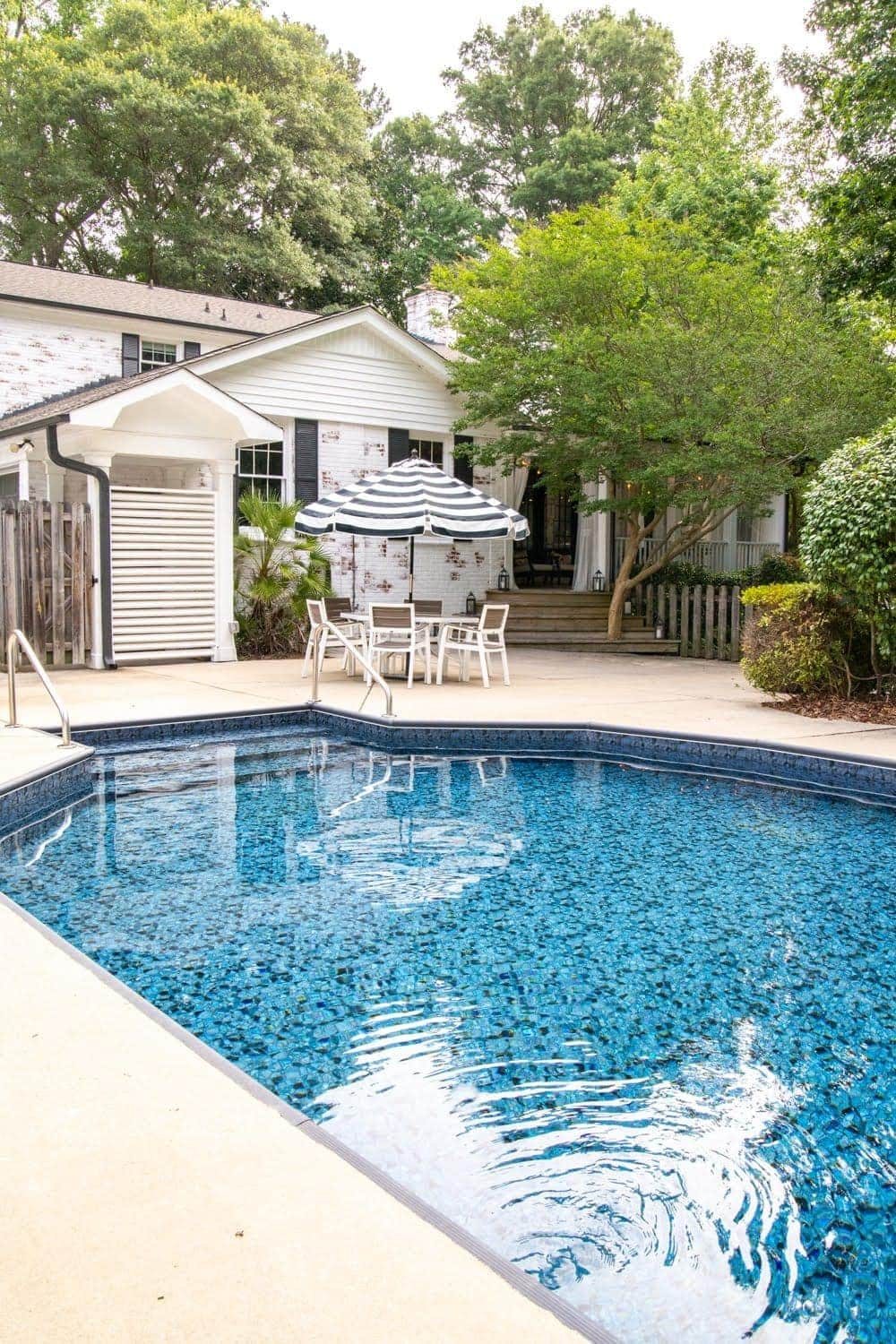 Swimming Pool Liner Makeover Reveal