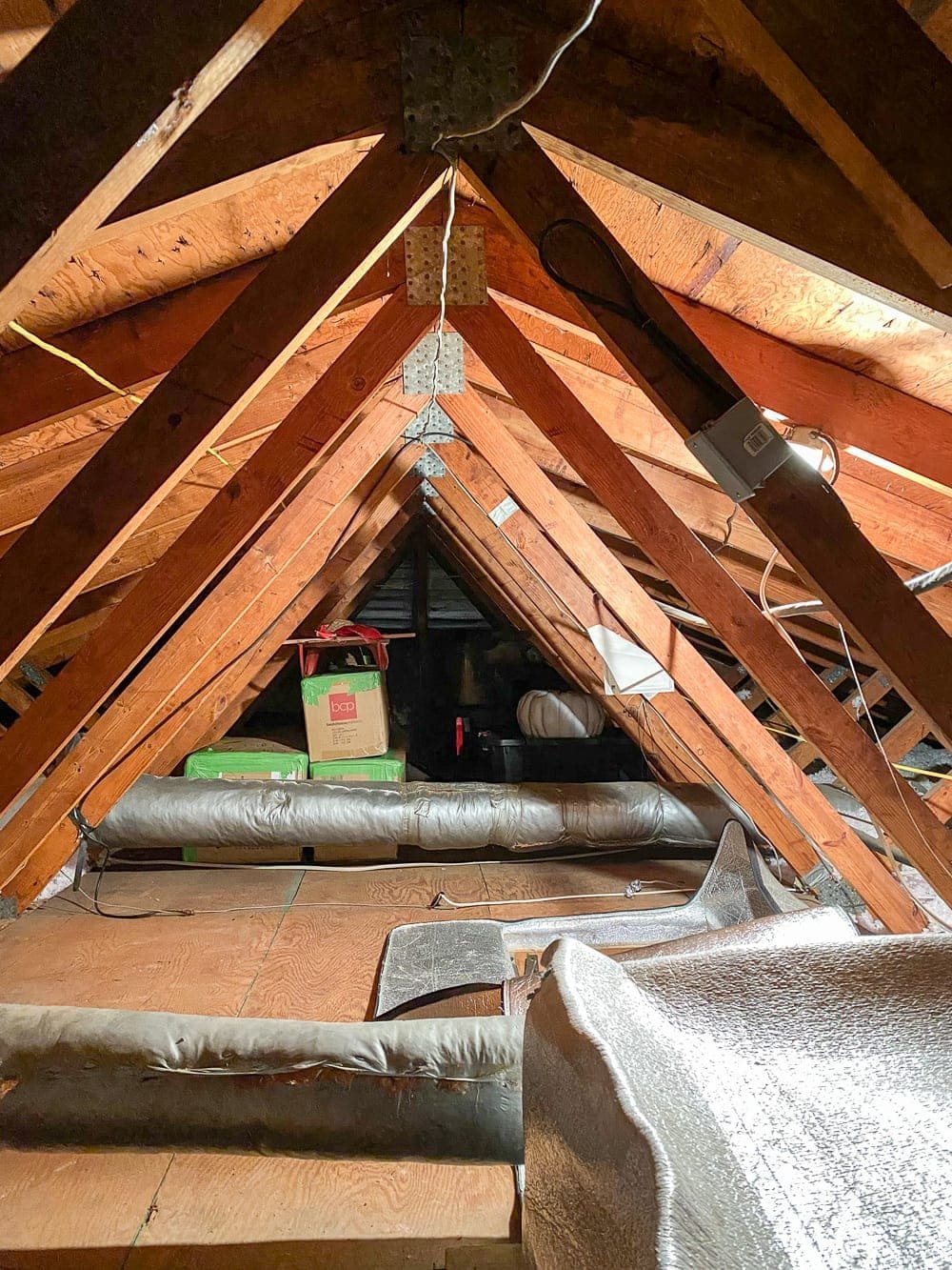 attic storage and seasonal storage bins