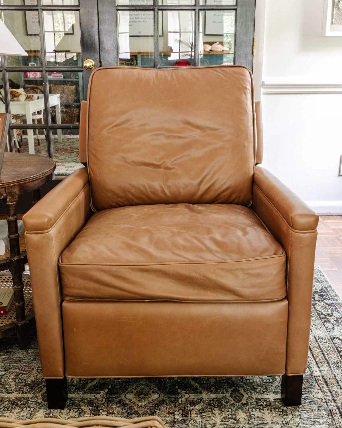 down blend cushions on pottery barn recliner