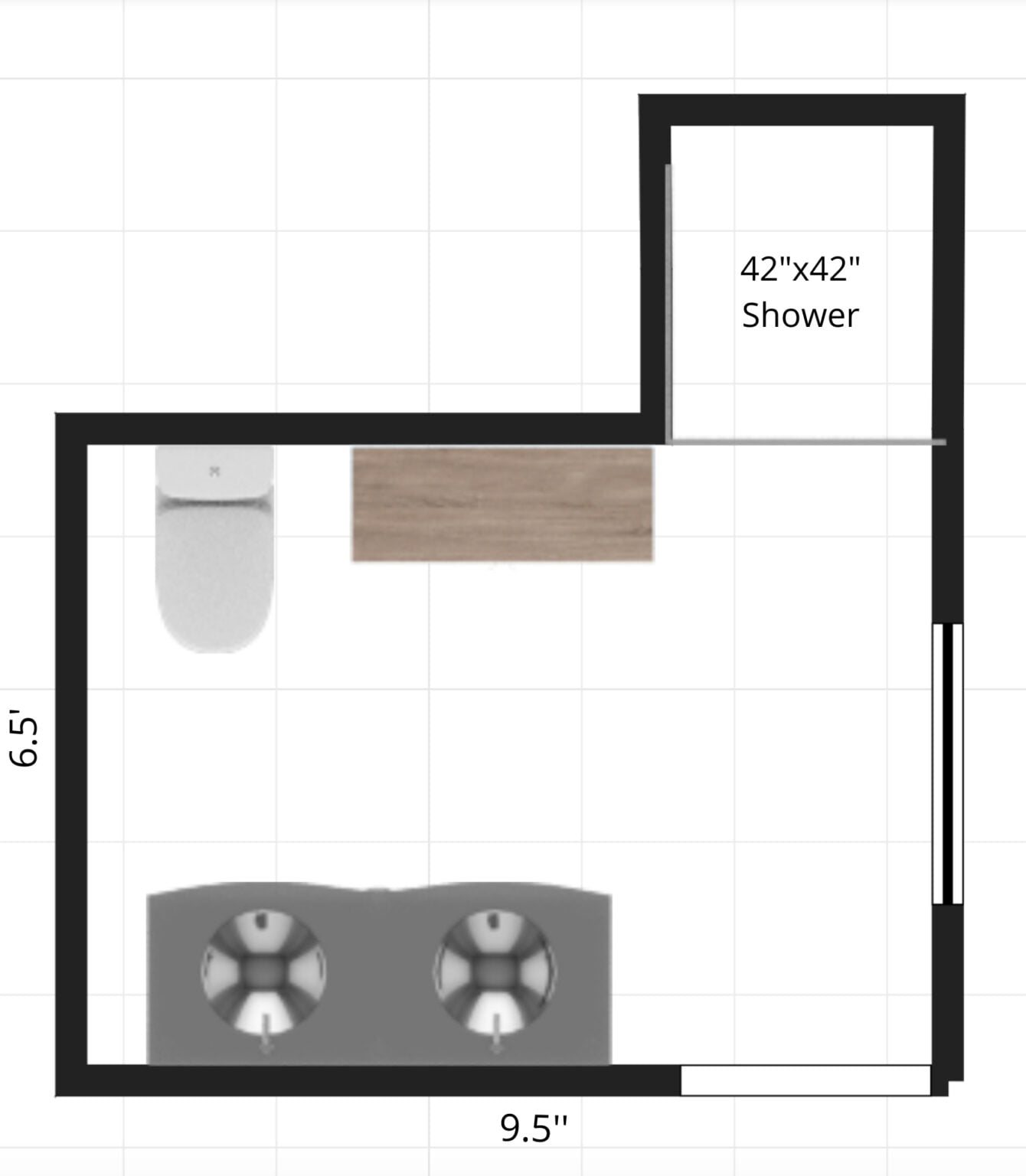 small bathroom layout