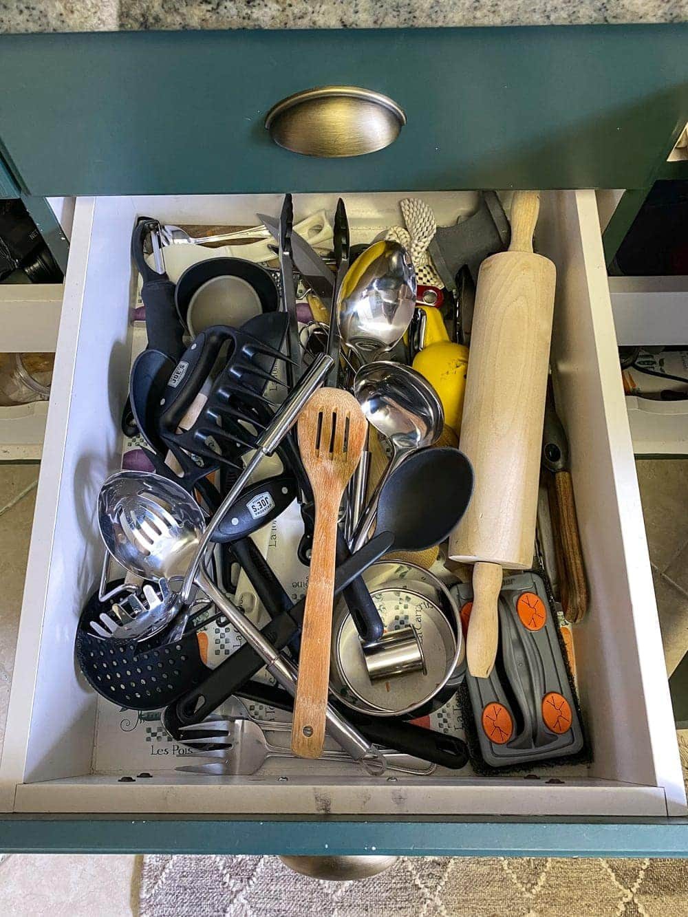 Kitchen Organization Makeover | Utensil Drawer Before