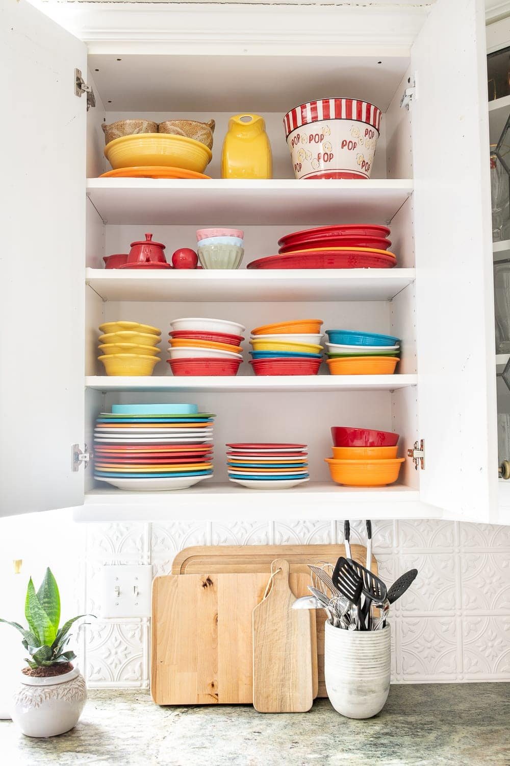 Kitchen Organization Makeover | Dishes Cabinet Organization
