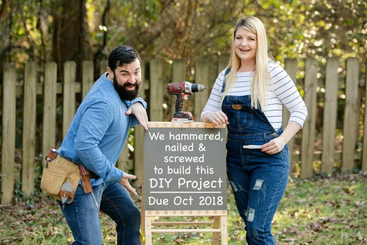 Unigumushane pregnancy announcement - for the DIY project tackling couple #pregnancyannouncement