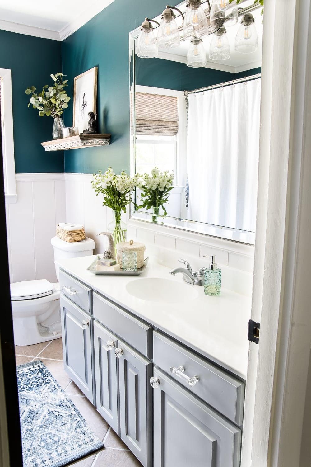 Our Painted Sink Countertop Tub & Shower 8 Months Later