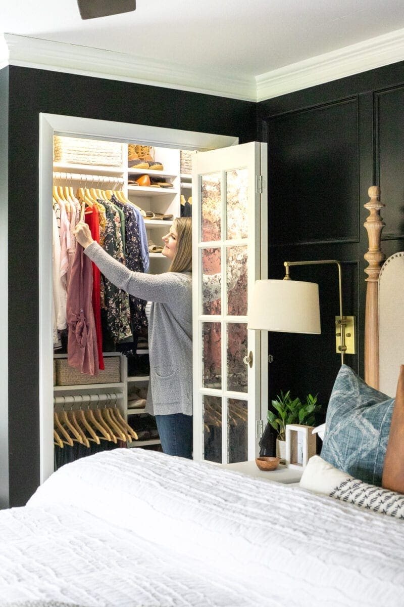 Small Master IKEA Closet
