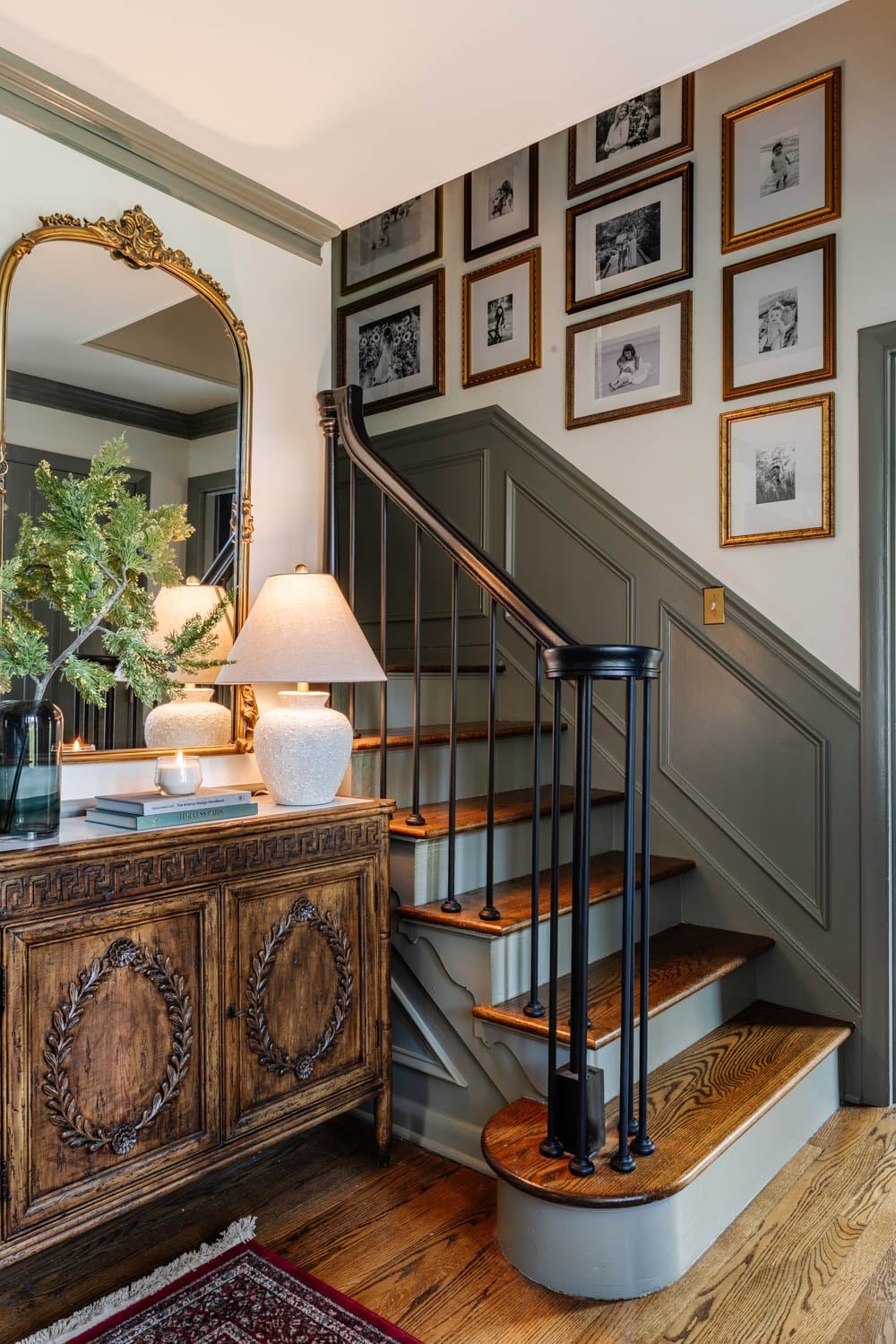 Best Staircase Gallery Wall Formula: Frame Sizes Broken Down