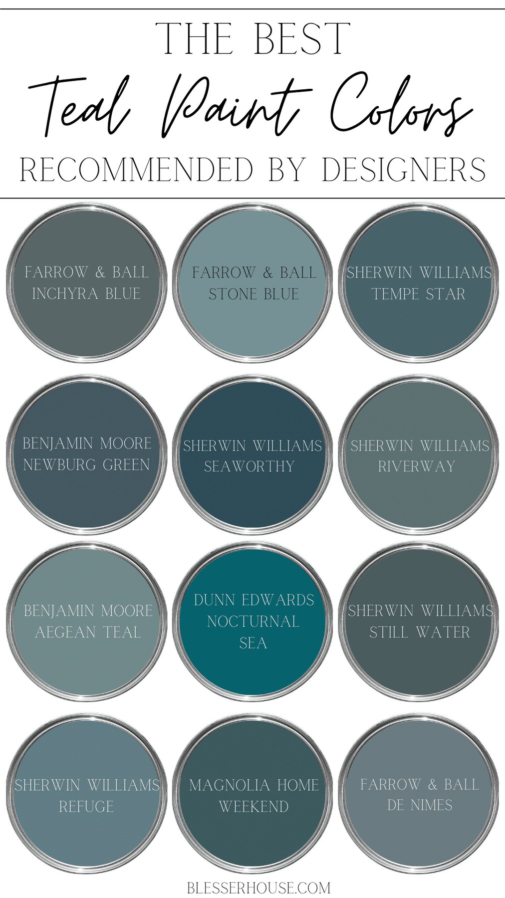 best teal paint colors