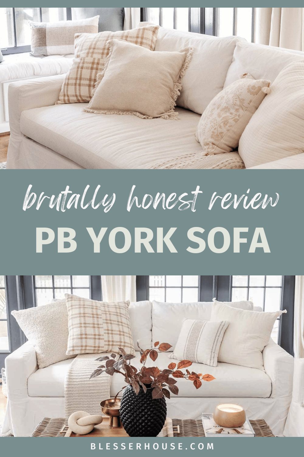 pottery barn york sofa review