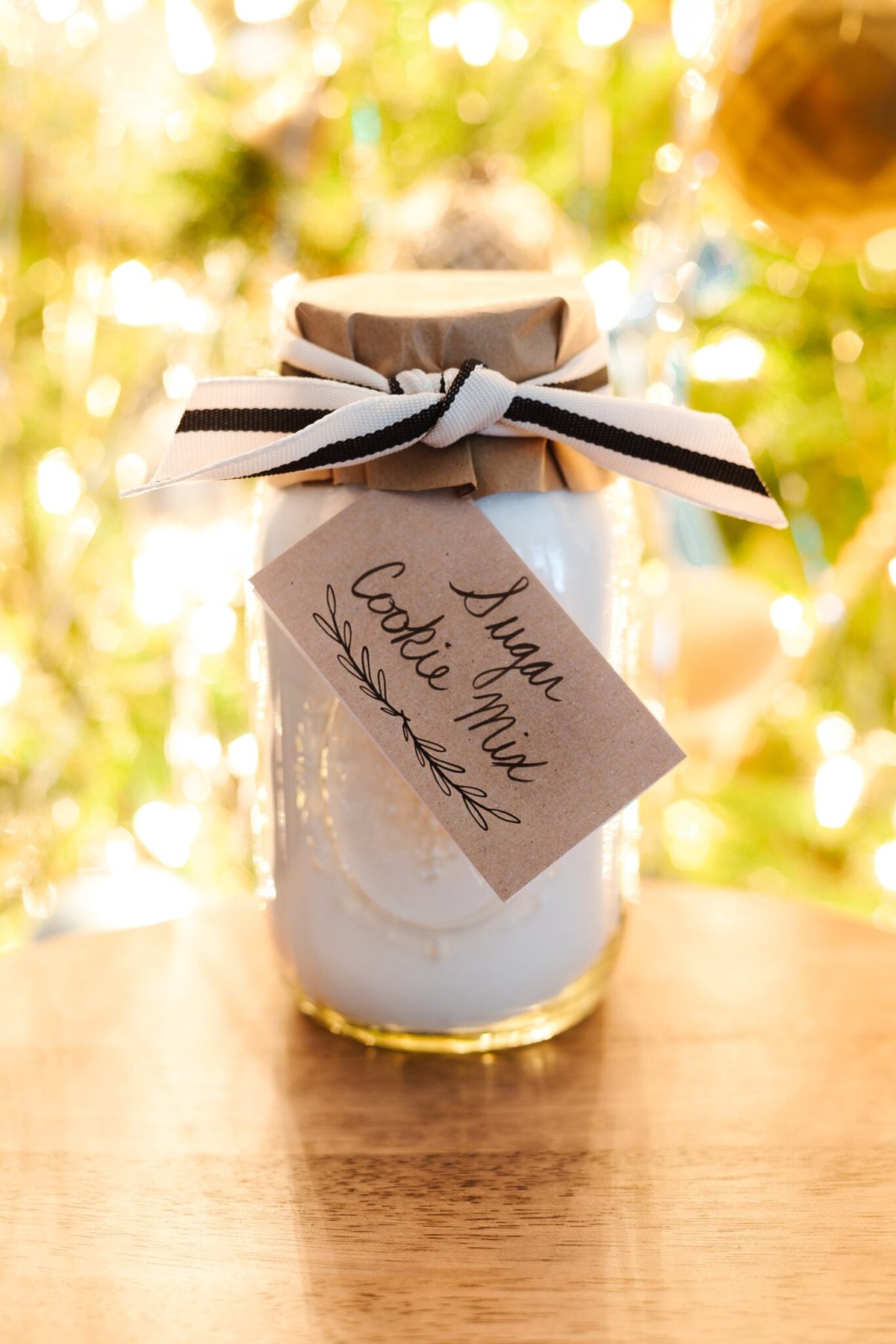 sugar cookie mix in a jar
